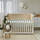 Protectie laterata patut bebe din 4 piese bej (6)